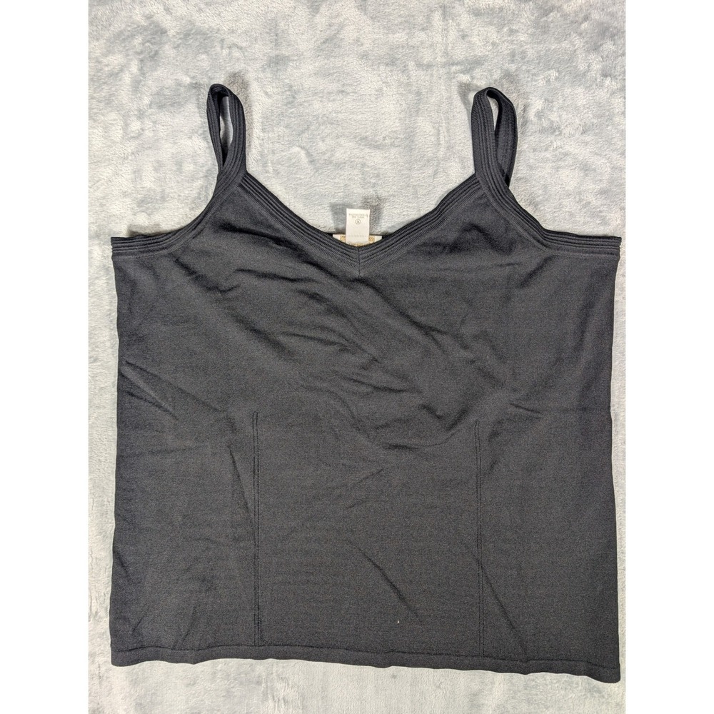 Elana by Tanner Women's Size 2 (2XL) Black V-Neck Knit Camisole Tank Top